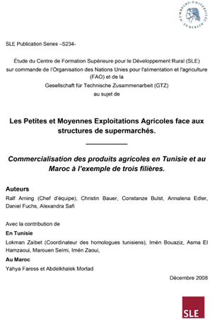 Plan d'action dans le domaine du Développement Rural (2004)